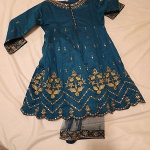 4t to 5t maxi with dupata and trouser